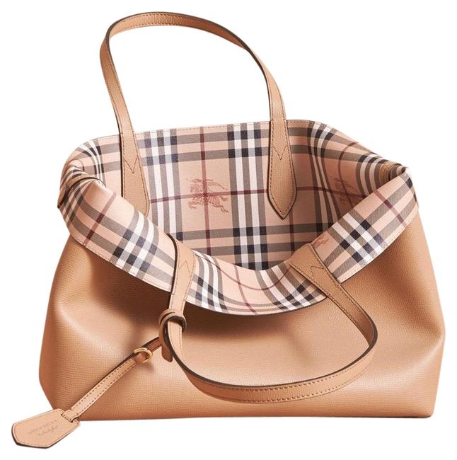 Burberry Reversible Tan Leather Tote
