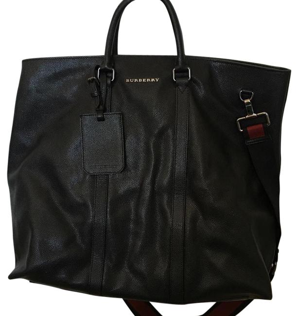 Burberry Roscpas1alb Black Calf Leather Tote