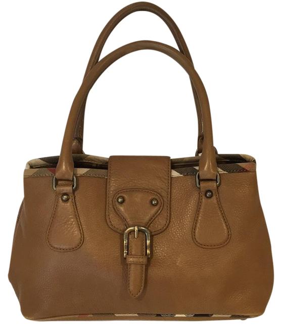 Burberry Saddle Leather Tote
