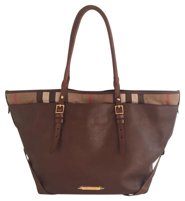 Burberry Bag Salisbury Medium Ochre Brown Leather Tote