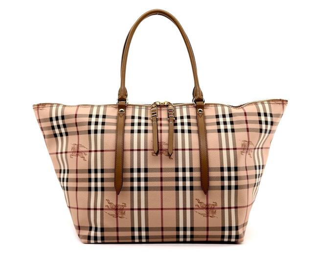 Burberry Shoulder Bag Salisbury Camel Coated Canvas Tote