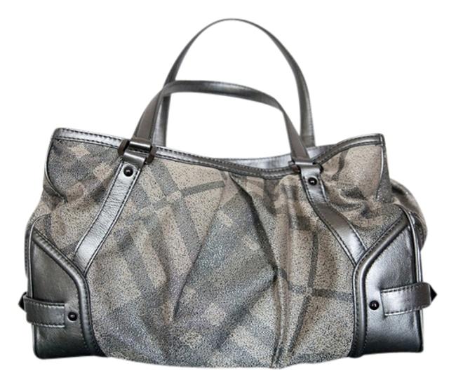 Burberry Shimmer Check Metallic Bronze Large Tote