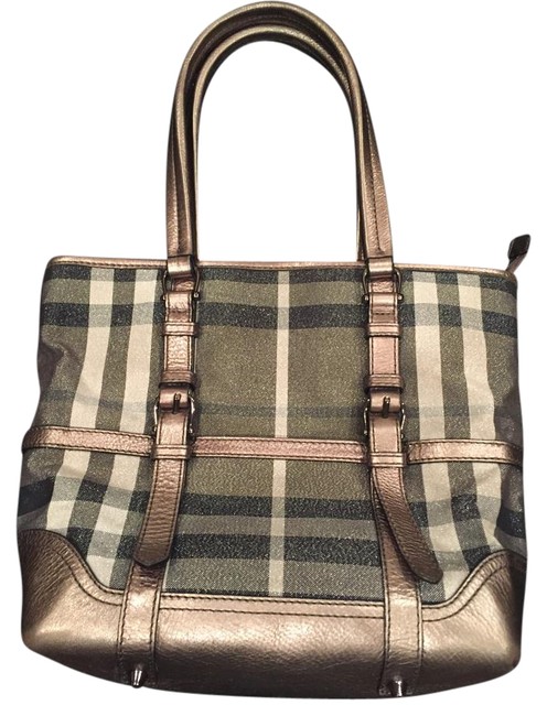 Burberry Shimmer Check Tote
