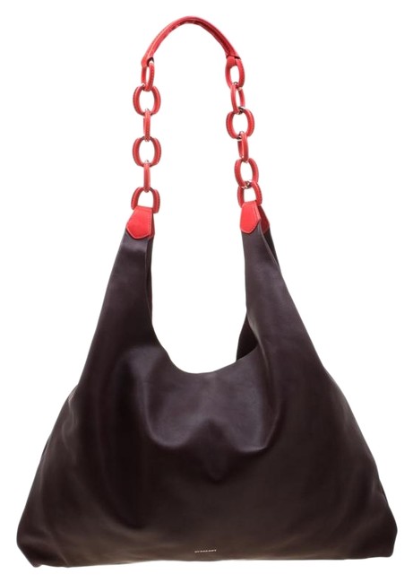 Burberry Shopper Burgundy Leather Tote