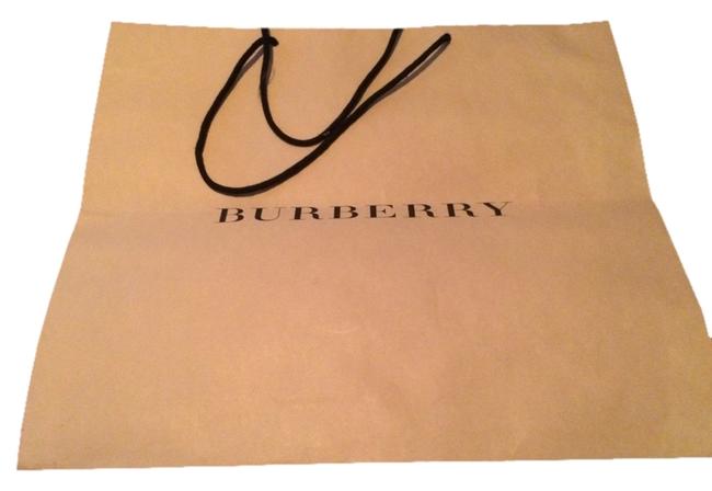 Burberry Shopping Bag Tan Black Tote