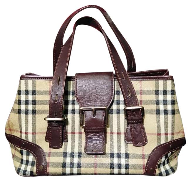 Burberry Shoulder Bag Brown Leather Tote