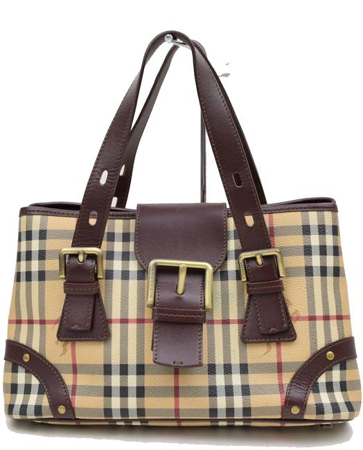 Burberry Shoulder Bag Beiges Pvc Leather Tote
