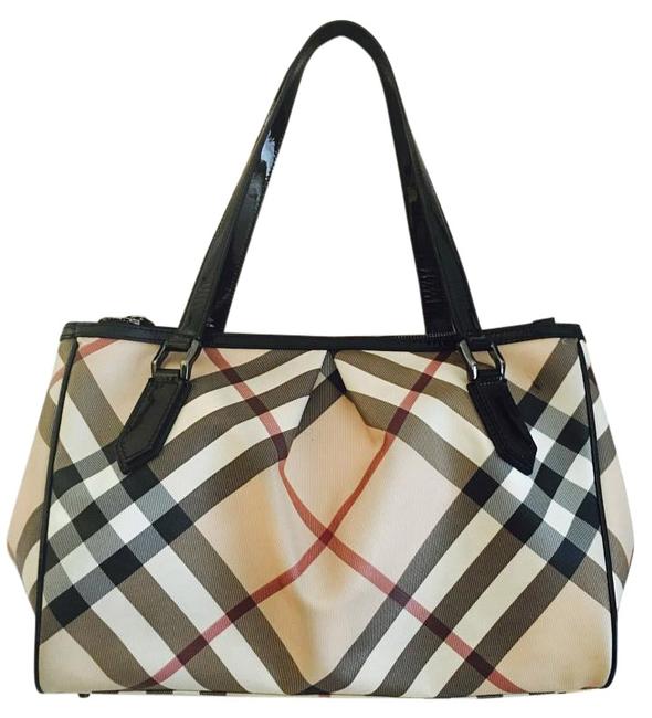 Burberry Shoulder BagStripe Canvas Tote