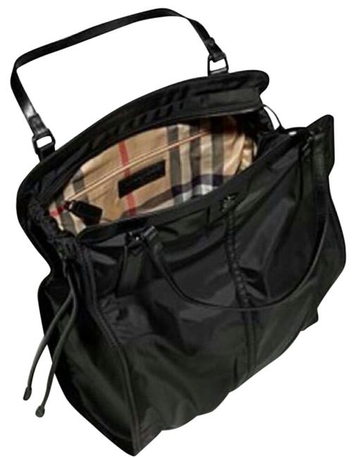 Burberry Sm Buckleigh Black Nylon Tote