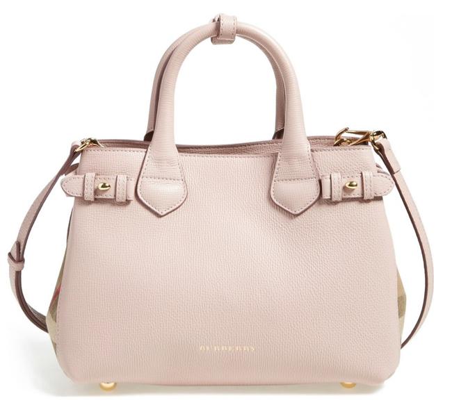 Burberry small Banner Blush Leather Tote