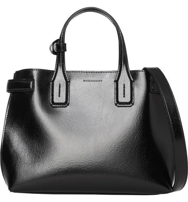 Burberry Small Banner Soft Black Leather Tote