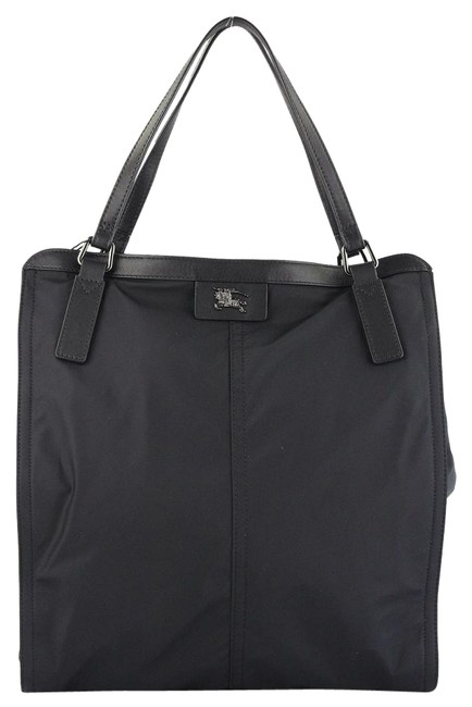 Burberry Small Buckleigh Black Canvas Tote