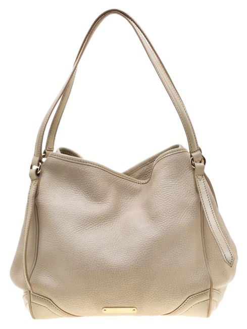 Burberry Small Canterbury Cream Leather Tote