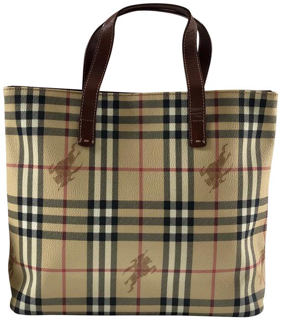 Burberry Bag Small Canterbury Haymarket Pvc Tote
