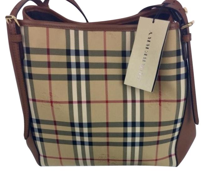 Burberry Small Canterbury House Check Leather Tote