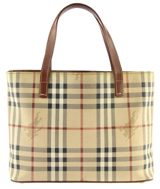 Burberry Small Haymarket Check Canvas Tote