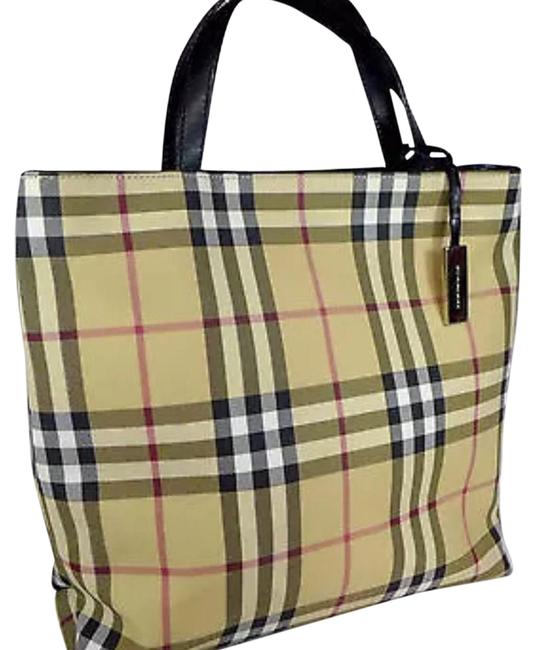 Burberry Small House Check Vinyl Tote