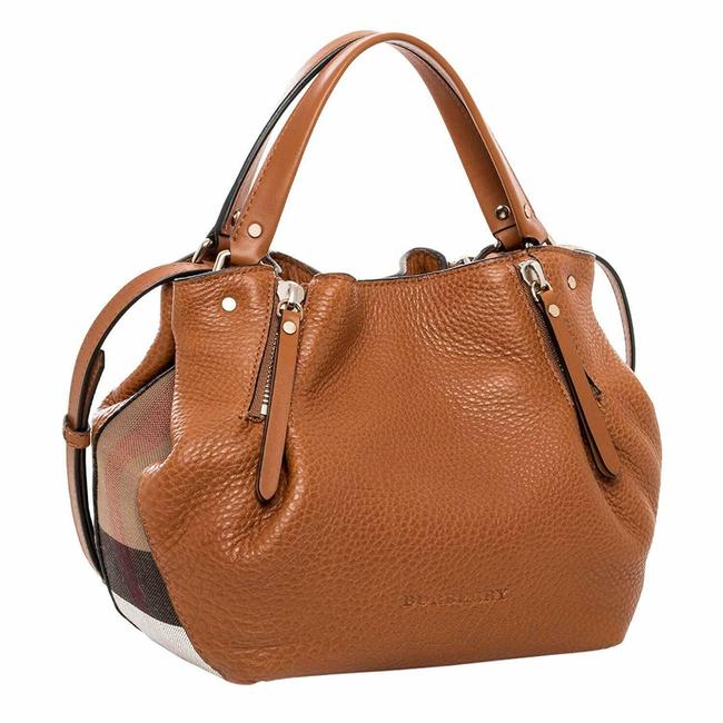 Burberry Small Maidstone Brown Leather Tote