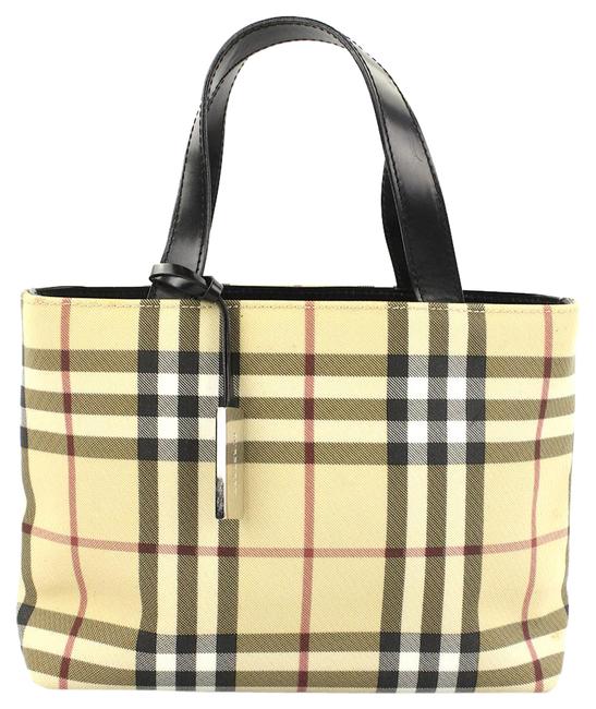 Burberry Small Nova Check Vinyl Tote