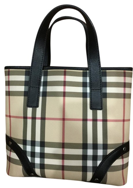 Burberry Small Novacheck Check Coated Pvc Tote