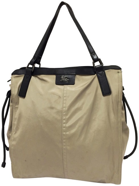 Burberry Small Packable Buckleigh Birch Nylon Tote