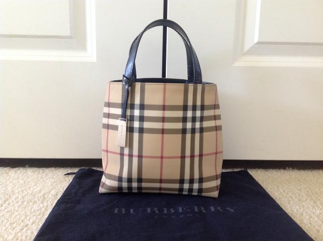 Burberry Small Plaid Tartan Classic Purse Handbag Tote