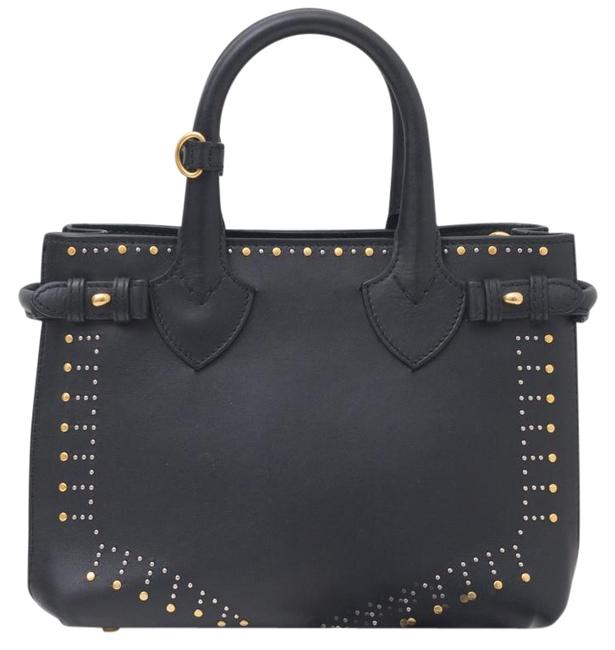 Burberry Small Studded Banner Black Tote