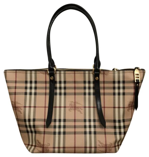 Burberry Small TanBlack Tote