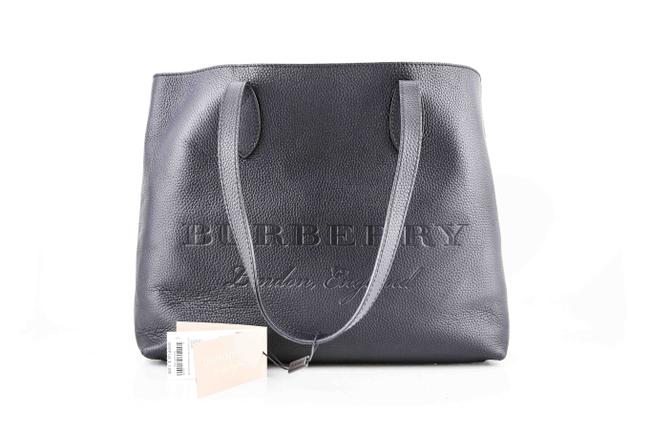 Burberry Soft Leather Remington Black Tote