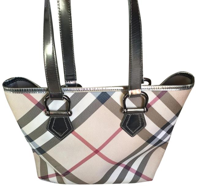 Burberry Super Nova Check Satchel Tote