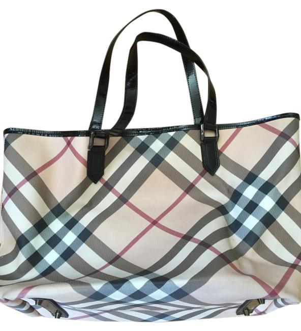 Burberry Supernova Check Plaid Tote