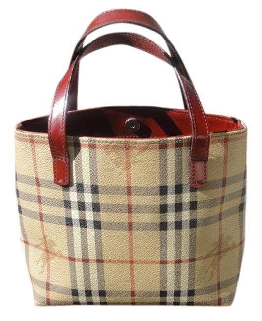 Burberry T 02 2 Beige PvcLeather Tote