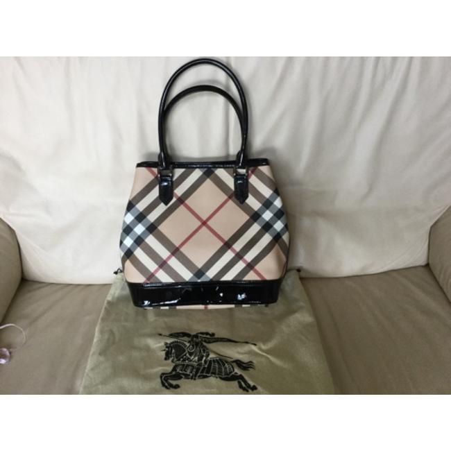 Burberry Tan and Black Tote