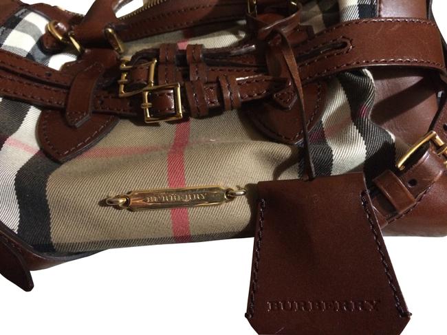 Burberry Tan Print Tote