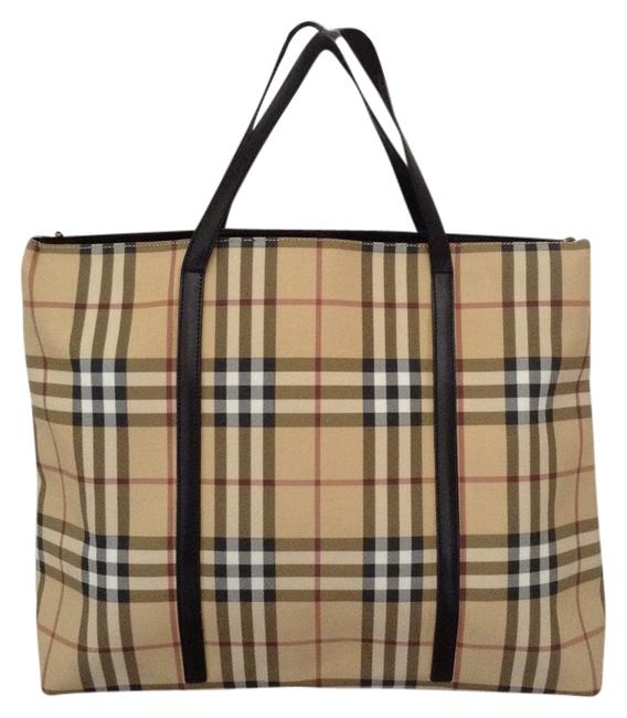 Burberry Bag Tartan Canvas Tote