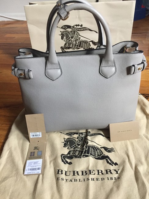 Burberry Bag The Medium Banner In and House Check Natural Leather Tote