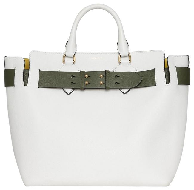 Burberry Belt Bag The Medium White Leather Tote