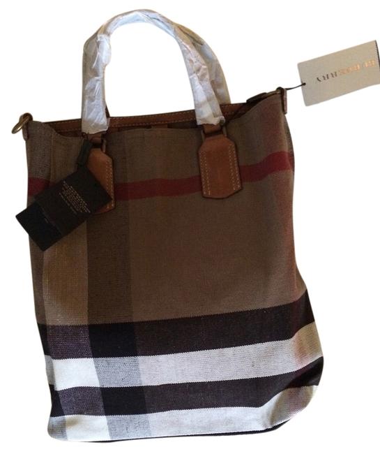 Burberry Tottenham Jute Tote