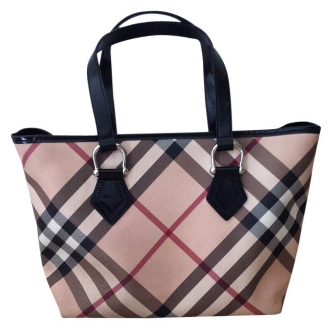 Burberry Bag Vinyl Canvas Nova Check Tote