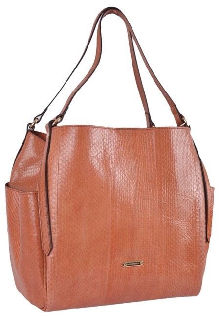 Burberry Water Orange Snakeskin Tote