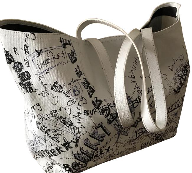 Burberry White Tote