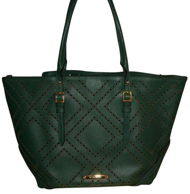 Burberry Bag Womens Salisbury Purse Green Leather Tote
