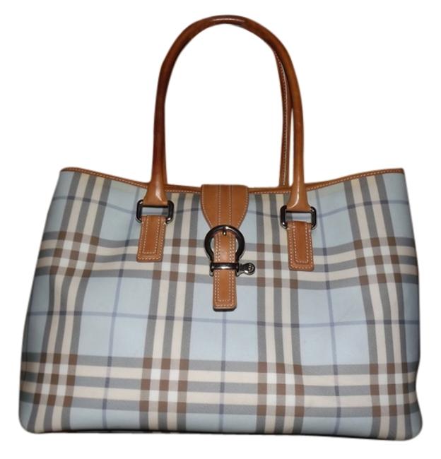 Burberry X large Nova Nice Blue Check Tote