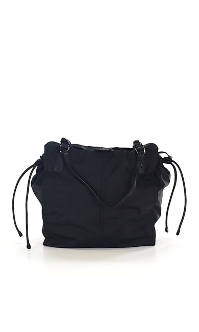 Burberry X Large Travel Buckleigh Black Nylon Tote