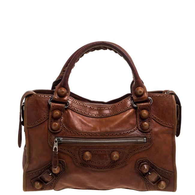 Balenciaga Automne Leather Brogues Gch Part Tote