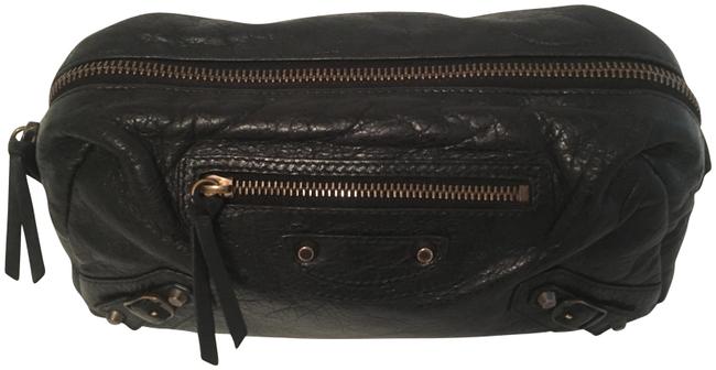 Balenciaga Black Arena Pencil M Cosmetic Bag