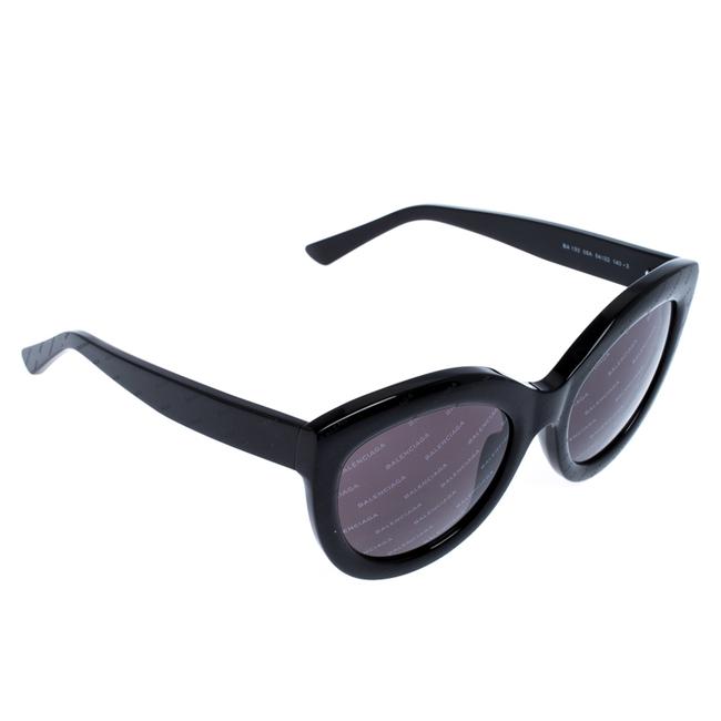 Balenciaga Black Ba 133 Logomania Cat Eye Sunglasses