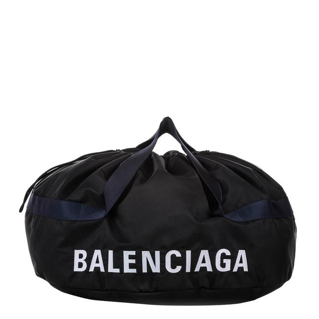 Balenciaga Black Nylon S Wheel Everyday Travel Bag Tech Accessory