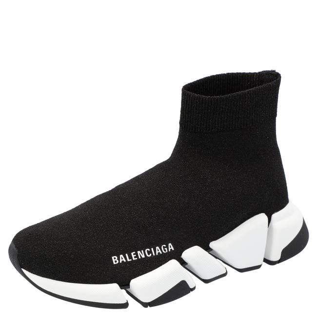 Balenciaga Black Speed 20 Stretch knit High Trainers37 Athletic