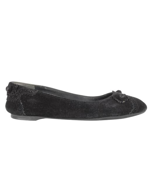 Balenciaga Black Suede Arena pre Owned Condition Excellent 35 Flats